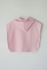 Organik 4 Katlı Müslin Panço Pembe