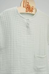 Organik Muslin Çocuk Alt Üst Takım Mint