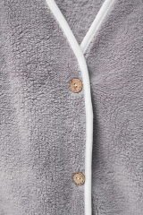Wellsoft Peluş Bebek-Çocuk Yelek Gri
